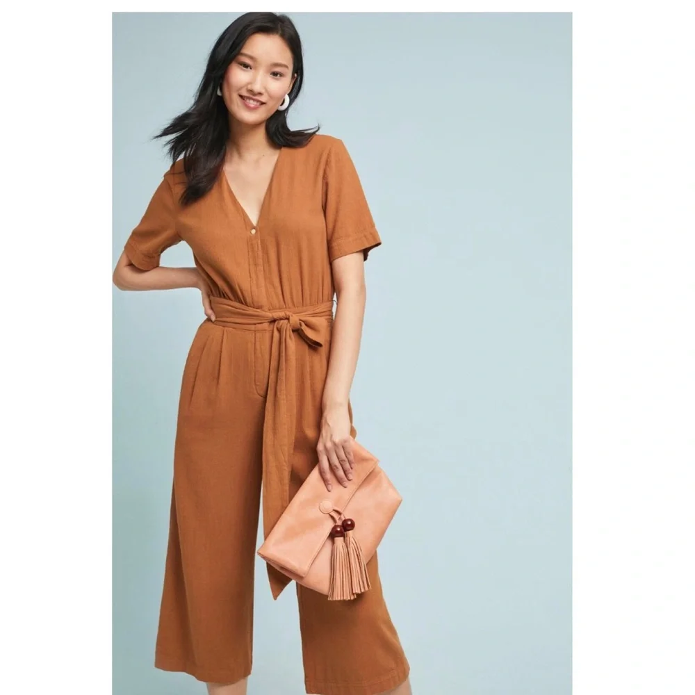 HTF NWT ANTHROPOLOGIE Bella Jumpsuit - Picture 1 of 8